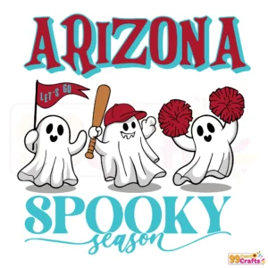 Arizona Diamondbacks Spooky Season Halloween SVG design for crafting and DIY projects