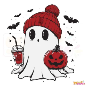 Boo Ghost Gryffindor Hogwarts House SVG design for Cricut and Silhouette cutting machines