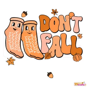 Don't Fall Y'all SVG design for nurses and physical therapists featuring fall prevention themed typography