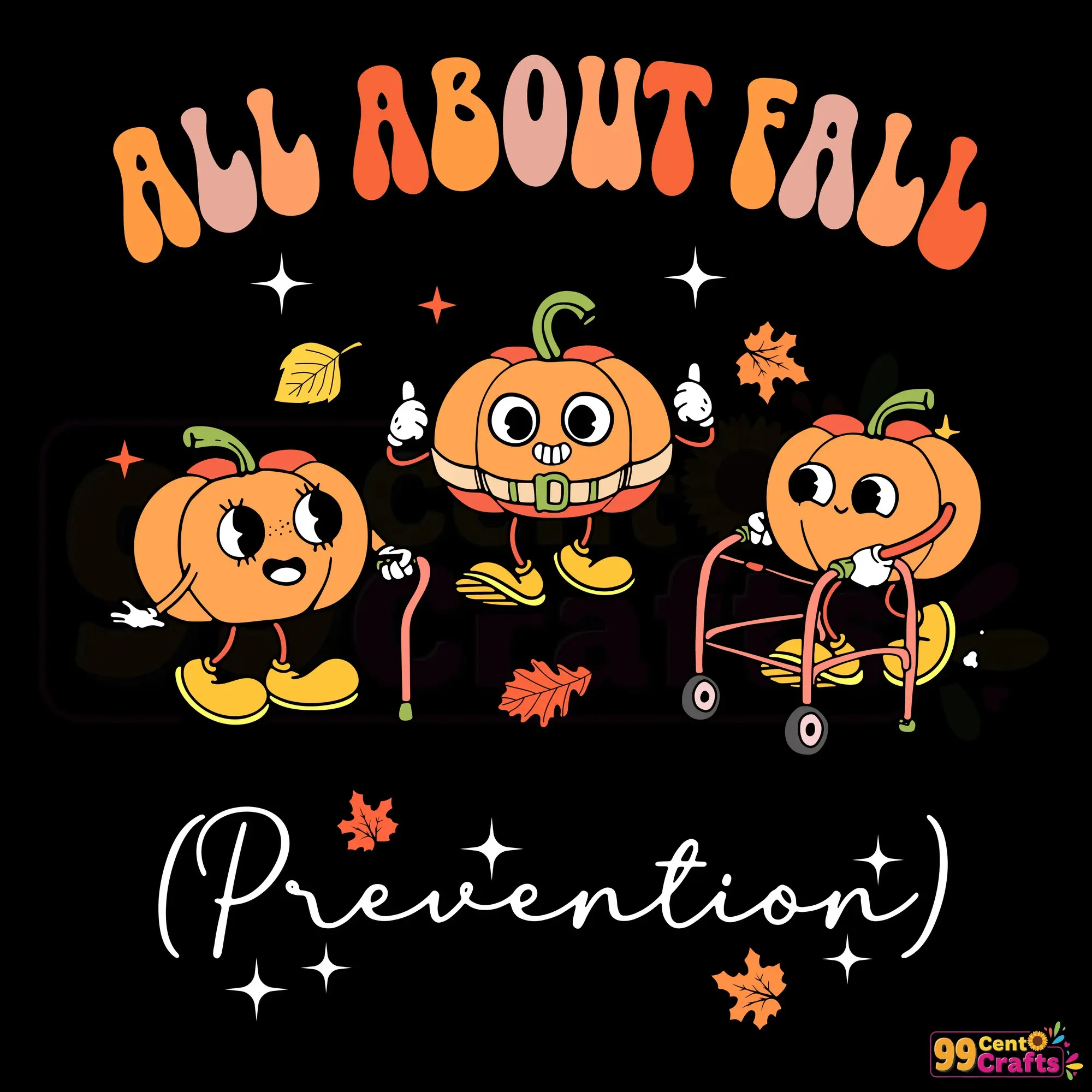 Fall prevention SVG design for physical and occupational therapy with professional healthcare graphics