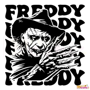 Freddy Krueger SVG design for Silhouette and Cricut cutting machines
