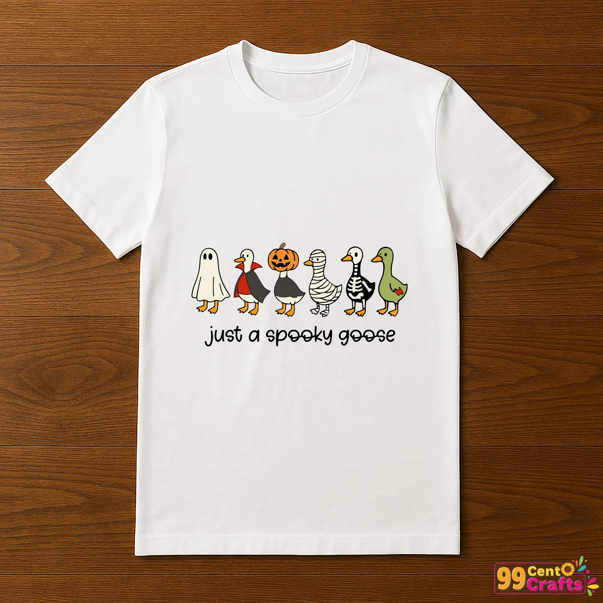 Spooky Halloween goose SVG clipart featuring funny costume design perfect for Cricut crafts and digital cutting