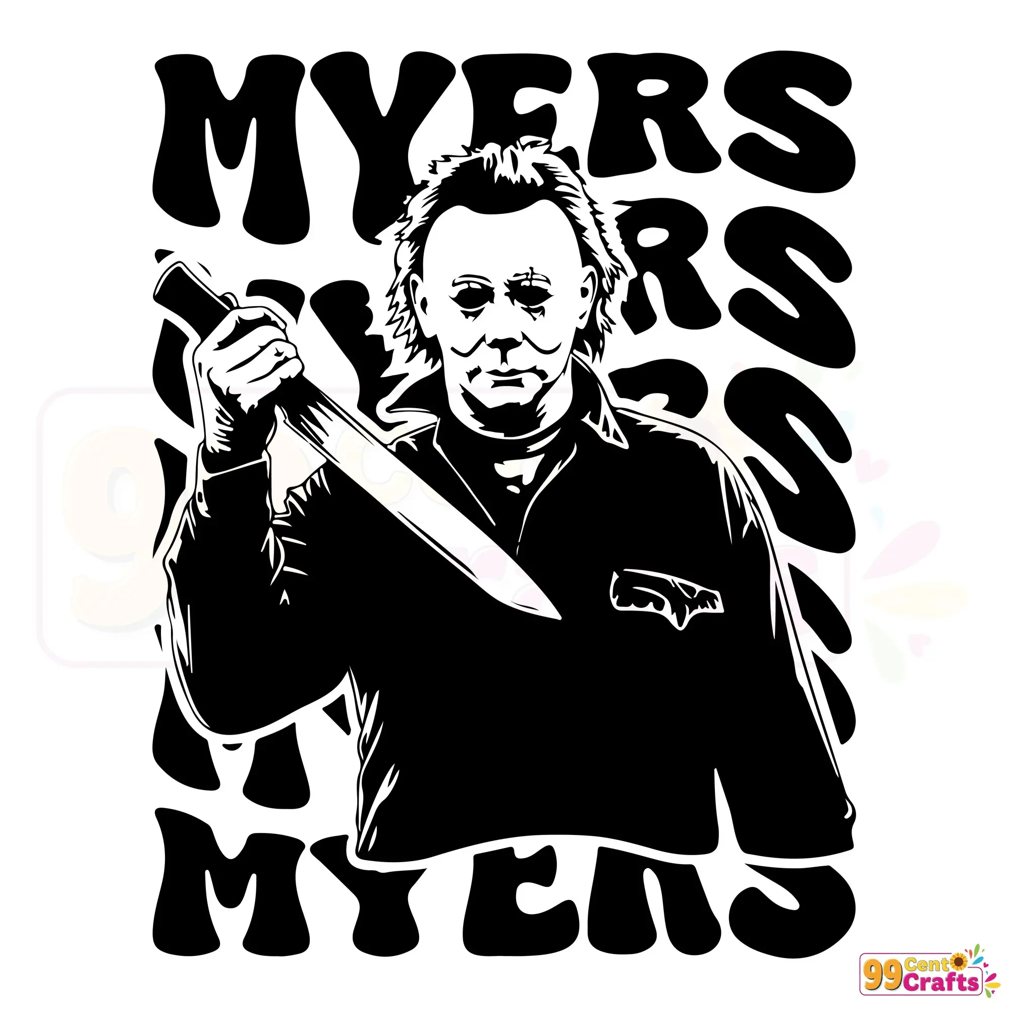 Michael Myers SVG PNG design file for Cricut and Silhouette Halloween crafting projects