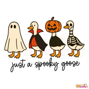 Spooky goose SVG design for Halloween crafts, compatible with Cricut and Silhouette cutting machines