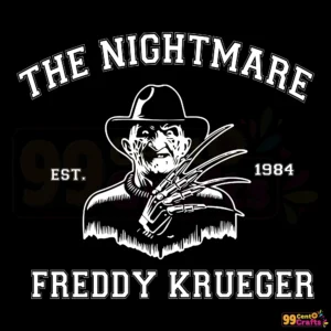 The Nightmare Est 1984 Freddy Krueger vintage horror SVG design